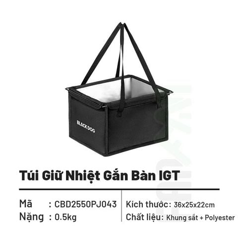 Bàn xếp cắm trại IGT Tactical 4.5 Unit Blackdog CBD2550JJ011