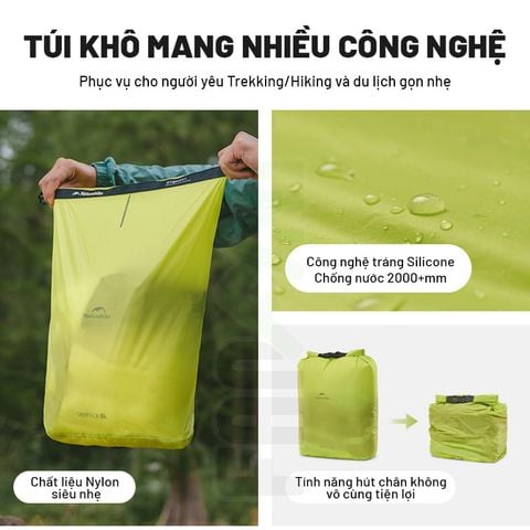 Túi khô chống nước hút chân không Naturehike CNK2550XB012 / CNK2650XB019