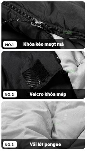 Túi ngủ chữ nhật BLACKDOG CBD2550WS052