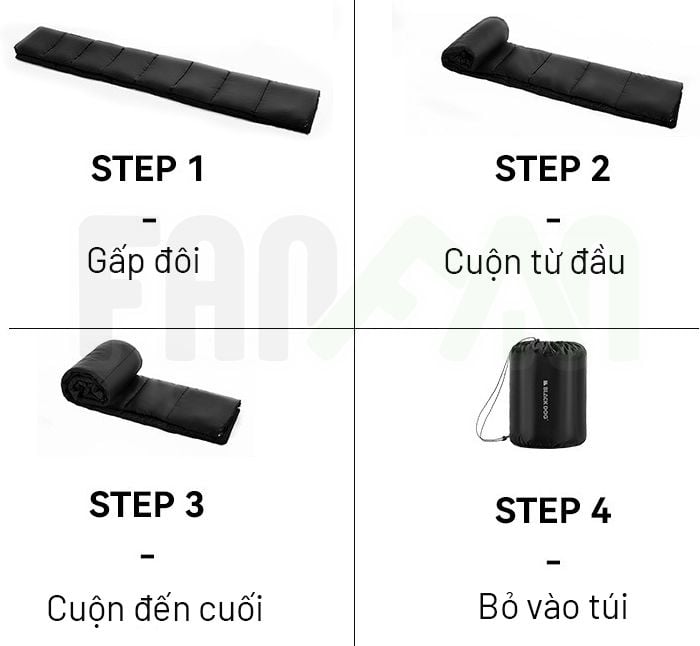 Túi ngủ chữ nhật BLACKDOG CBD2550WS052