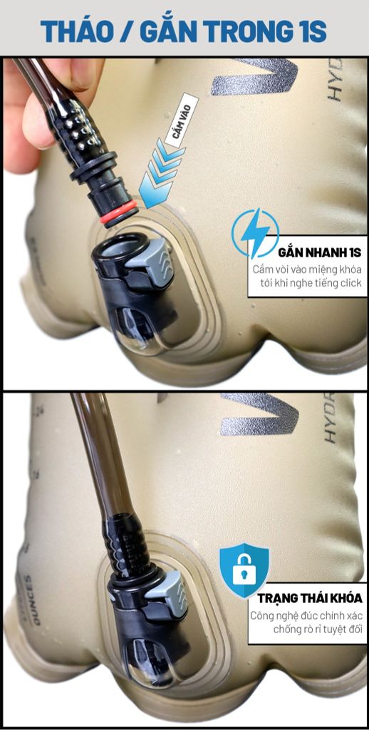 Túi nước ba lô Vultura Hydration Bladder HY1500/2000