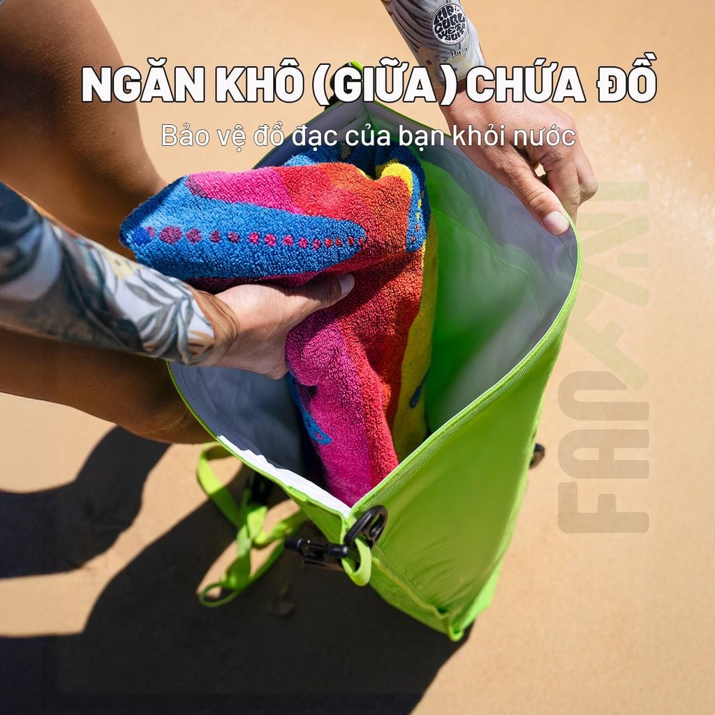 Túi phao bơi kiêm đựng đồ chống nước Naturehike 18L NH17S001-G