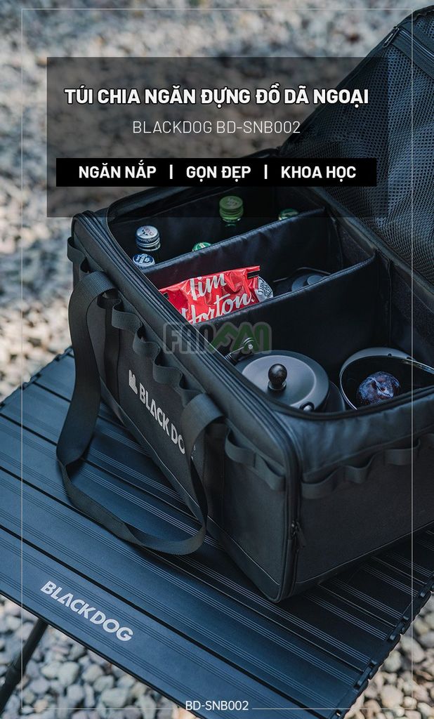 Túi trống 30L đựng đồ dã ngoại, cắm trại đa năng BLACKDOG BD-SNB002