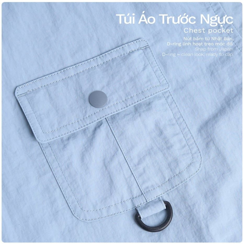 Áo Khoác Đa Năng Có Mũ Vải Taslan - OCJM24002