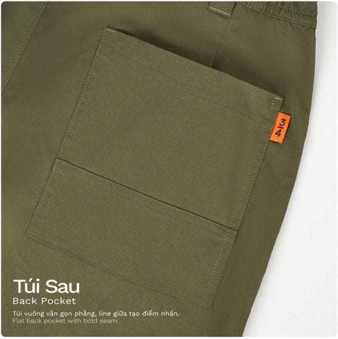 Quần Dài Work-wear Ống Đứng Vải Elasterell-P Dệt Chéo - BWPM24001