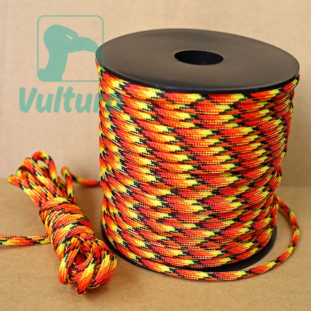 Cuộn 50m dây dù 9 lõi Paracord 550 Vultura VTR-RO2501