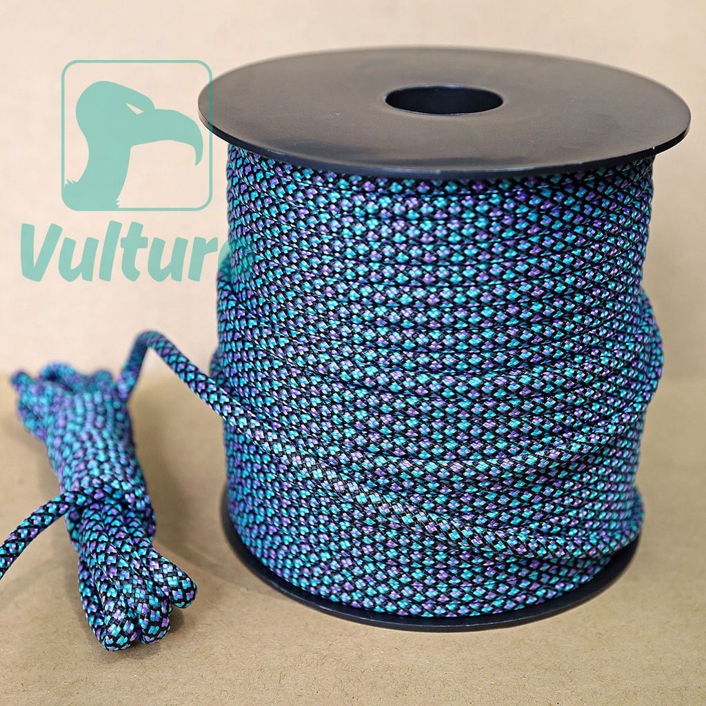 Cuộn 50m dây dù 9 lõi Paracord 550 Vultura VTR-RO2501