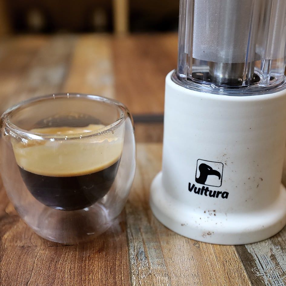 Dụng cụ pha cà phê Espresso cắm trại thủ công Vultura Campresso KF1