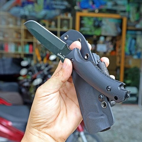 Vultura KX-12 Raven dao dã ngoại Full-tang, thép D2, ốp cán G10, vỏ Kydex