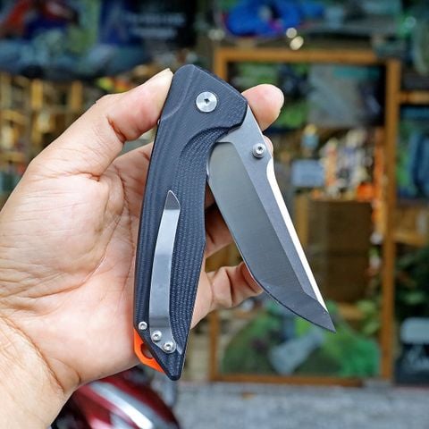 Vultura KZ-09 Kestrel Dao xếp EDC thép D2, ốp G10, lưỡi Tanto
