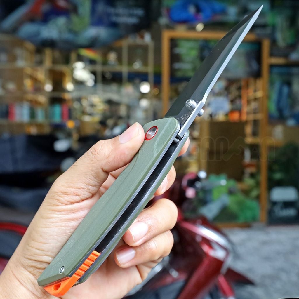 Vultura KZ-09 Kestrel Dao xếp EDC thép D2, ốp G10, lưỡi Tanto