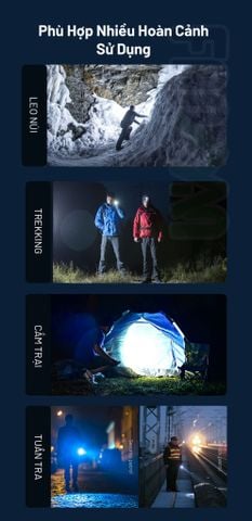 Wuben C2 đèn pin sạc dự phòng đa năng