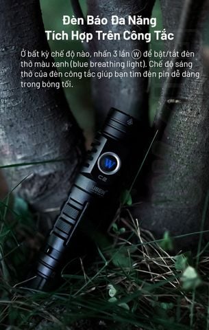 Wuben C2 đèn pin sạc dự phòng đa năng