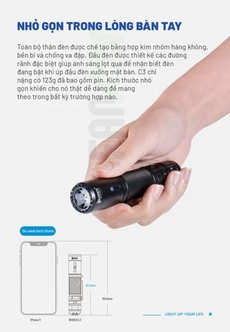 Wuben C3 đèn pin EDC đa năng