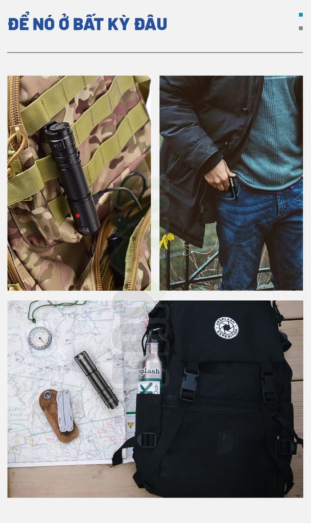 Wuben C3 đèn pin EDC đa năng