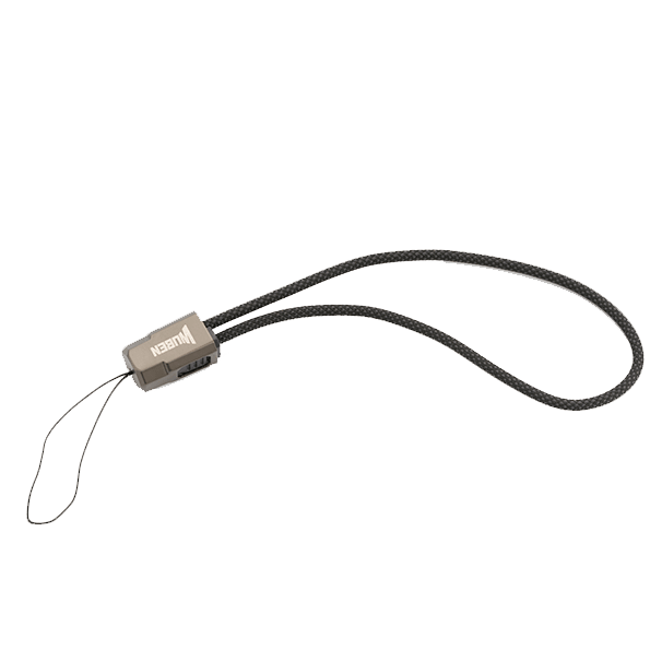 Wuben Charging Lanyard Cáp sạc 2 đầu Type-C bọc dây bện kiêm móc khóa đeo tay