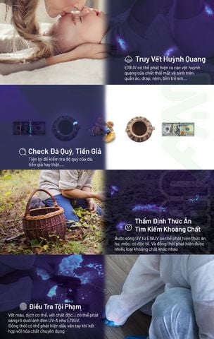 Wuben E19UV đèn UV bỏ túi 850mW dùng 2 pin AAA