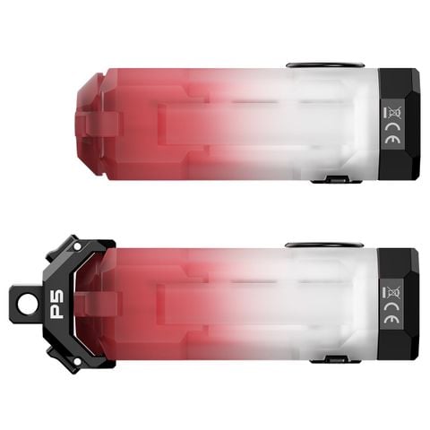 Wuben E2 Đèn pin EDC dây chuyền móc khóa 150LMs, chất liệu dạ quang