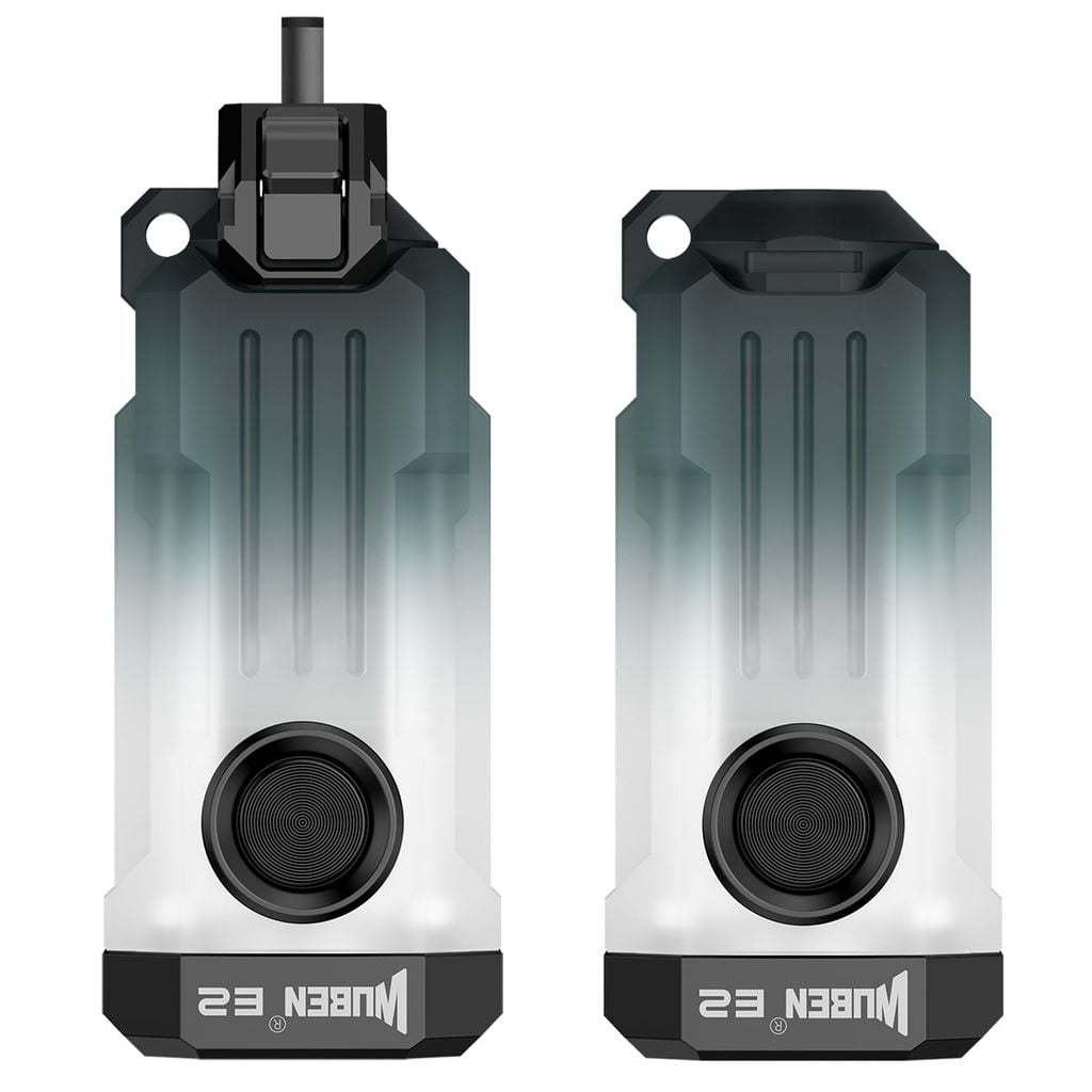 Wuben E2 Đèn pin EDC dây chuyền móc khóa 150LMs, chất liệu dạ quang