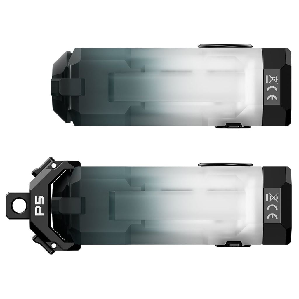 Wuben E2 Đèn pin EDC dây chuyền móc khóa 150LMs, chất liệu dạ quang