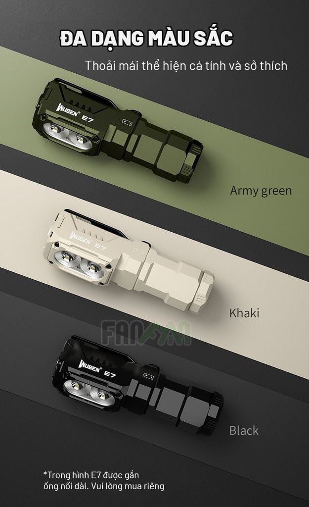 Wuben E7 Đèn pin EDC biến hình đa năng