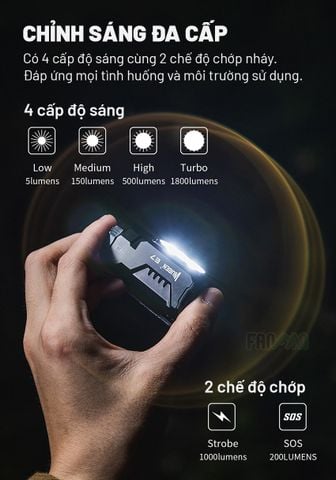 Wuben E7 Đèn pin EDC biến hình đa năng