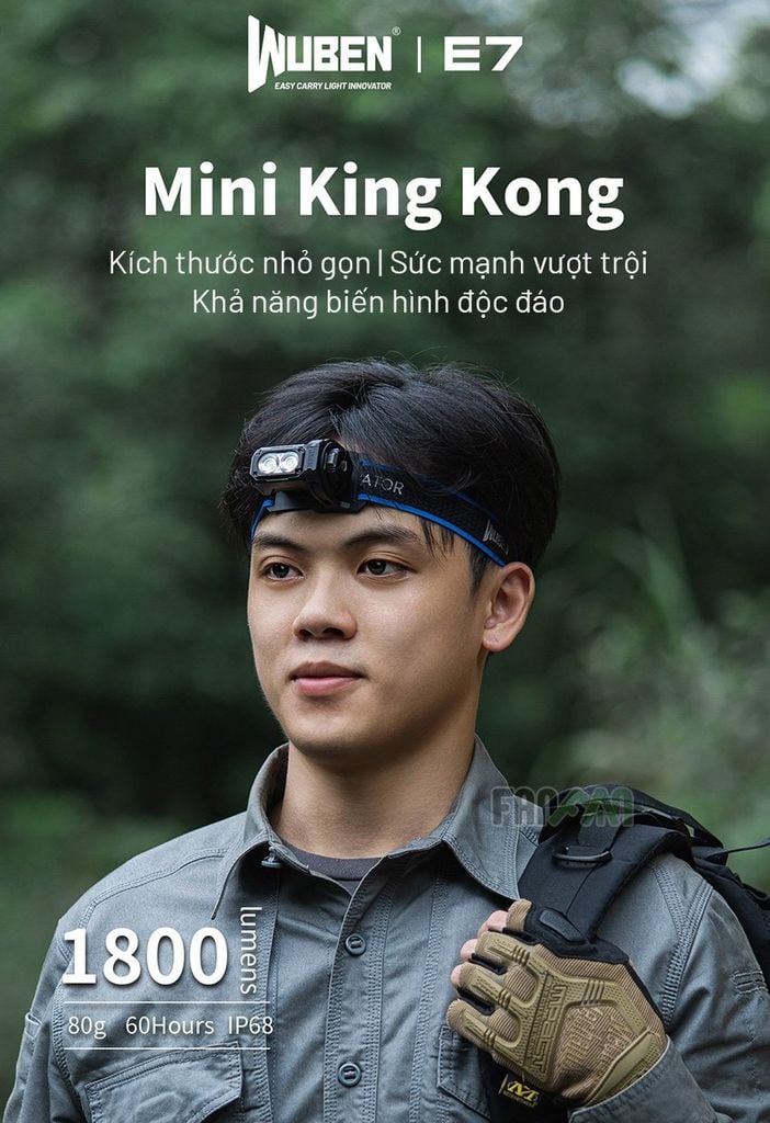 Wuben E7 Đèn pin EDC biến hình đa năng