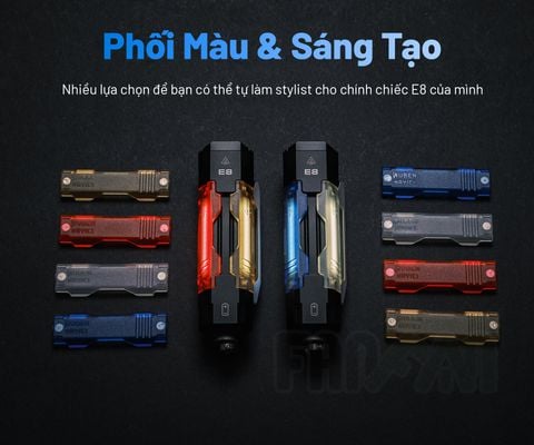 Wuben E8 đèn pin EDC bỏ túi 1300 lumens cao cấp