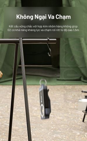 Wuben G2 đèn pin móc khóa nhỏ gọn 500LM pin sạc Type-C