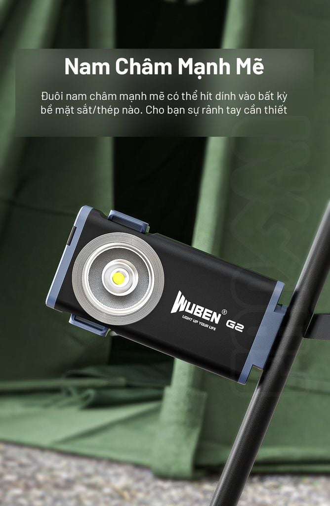 Wuben G2 đèn pin móc khóa nhỏ gọn 500LM pin sạc Type-C