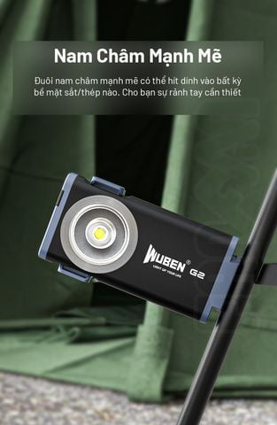 Wuben G2 đèn pin móc khóa nhỏ gọn 500LM pin sạc Type-C