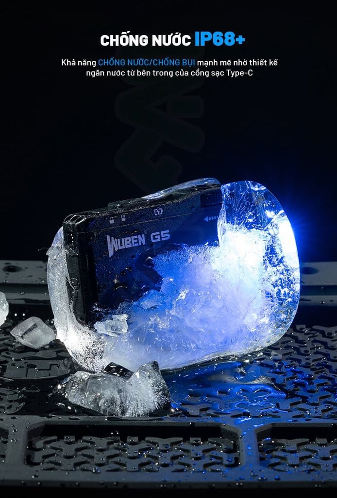 Wuben G5 đèn pin móc khóa xoay đầu đa năng