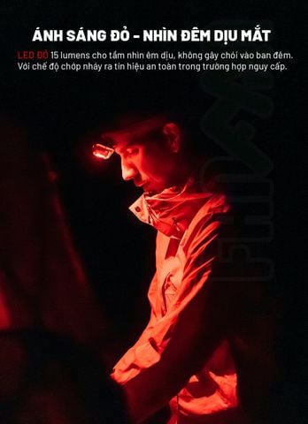 Wuben H4 Siêu đèn pin đội đầu chạy trail