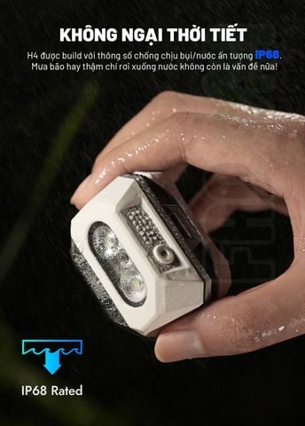 Wuben H4 Siêu đèn pin đội đầu chạy trail