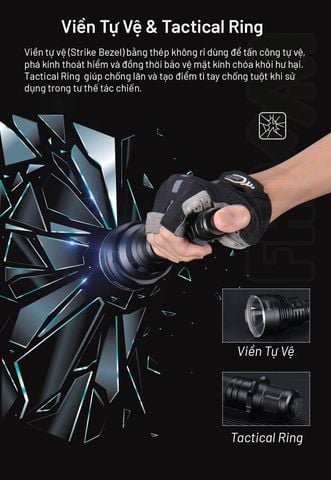 Wuben H8 đèn pin hiệu suất cao chiếu xa 1000m 1800LM (Deluxe kit)