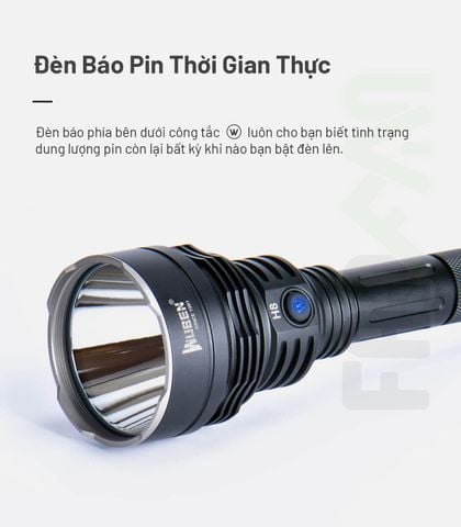 Wuben H8 đèn pin hiệu suất cao chiếu xa 1000m 1800LM (Deluxe kit)