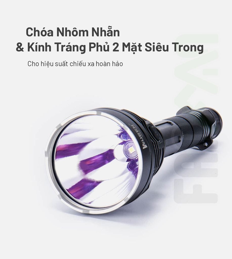 Wuben H8 đèn pin hiệu suất cao chiếu xa 1000m 1800LM (Deluxe kit)