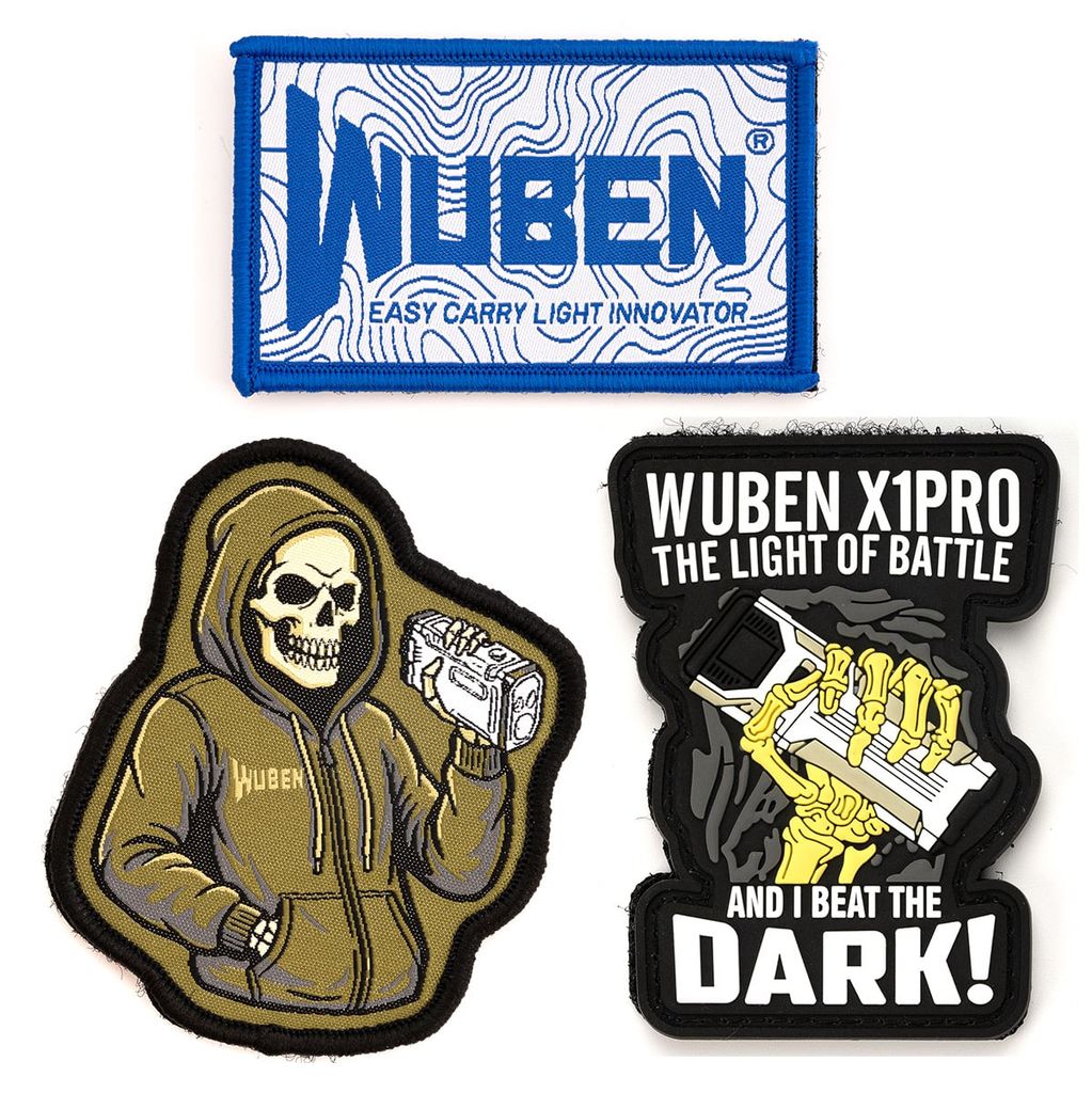 Wuben Patches Miếng patch xé dán velcro cho ba lô, túi xách EDC
