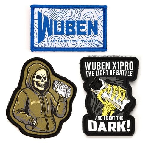 Wuben Patches Miếng patch xé dán velcro cho ba lô, túi xách EDC