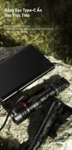Wuben T1 Đèn pin Tactical tác chiến chuyên dụng
