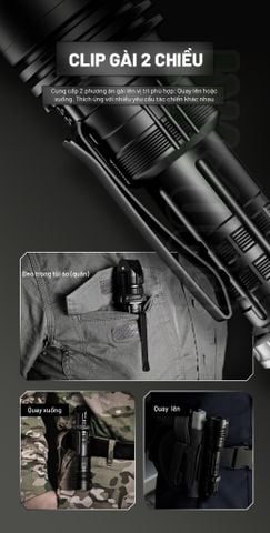 Wuben T1 Đèn pin Tactical tác chiến chuyên dụng