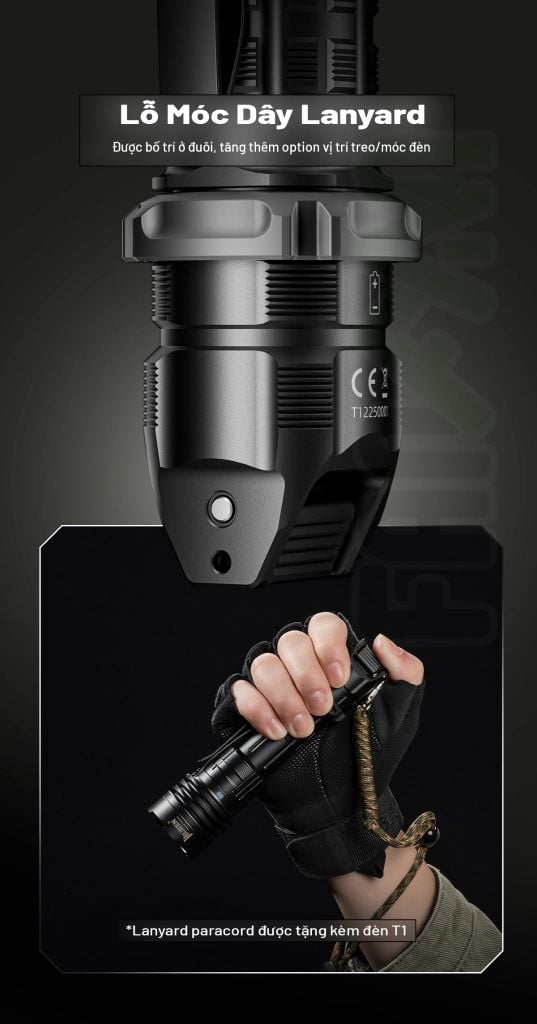 Wuben T1 Đèn pin Tactical tác chiến chuyên dụng