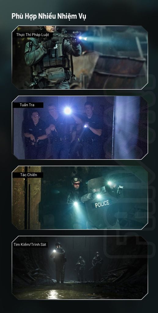 Wuben T1 Đèn pin Tactical tác chiến chuyên dụng