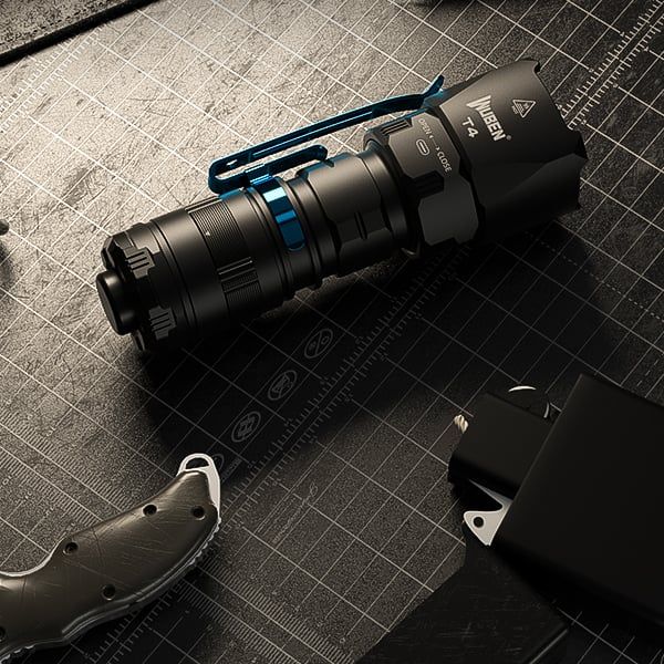 Wuben T4 đèn pin tác chiến Tactical nhỏ gọn (Tặng kèm Tac-ring)