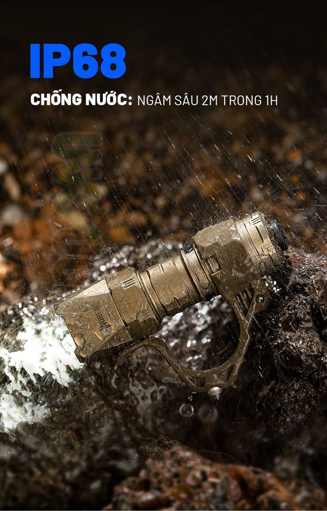 Wuben T4 đèn pin tác chiến Tactical nhỏ gọn (Tặng kèm Tac-ring)