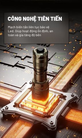 Wuben T4 đèn pin tác chiến Tactical nhỏ gọn (Tặng kèm Tac-ring)