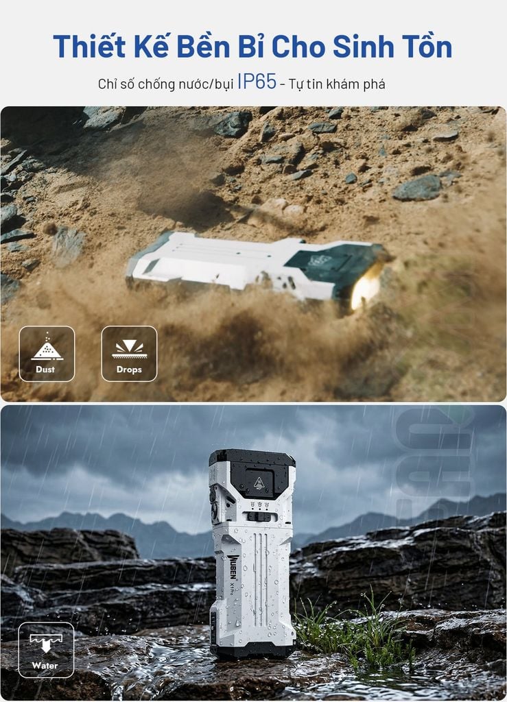 Wuben X1 Pro Đèn pin EDC công suất lớn 12,300Lumens