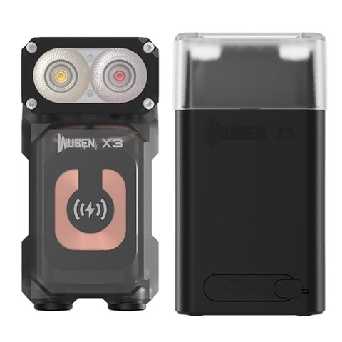 Wuben X3 Pro đèn pin EDC cú vọ xoay đầu đa năng kèm hộp sạc