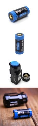 Pin sạc cỡ 18350 - 1100mAh Wuben ABJ1100C