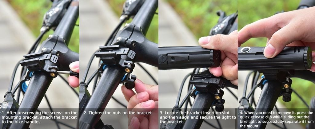 Wuben B2 Đèn pin xe đạp